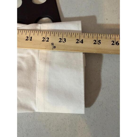 Talbots Woman Non Iron Button Up Blouse Size 24W White Classic Cotton - Picture 8 of 9